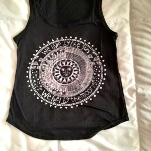 ❤ Womens black tank top size L